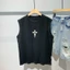 Bé trai cotton nguyên chất áo vest không tay Áo thun thể thao đường phố Mỹ dáng rộng bé trai