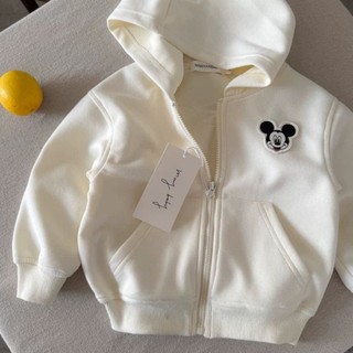 Áo khoác quần áo trẻ em bé trai hoạt hình gạo Q áo nỉ có mũ cho bé trẻ em thường ngày trẻ em áo