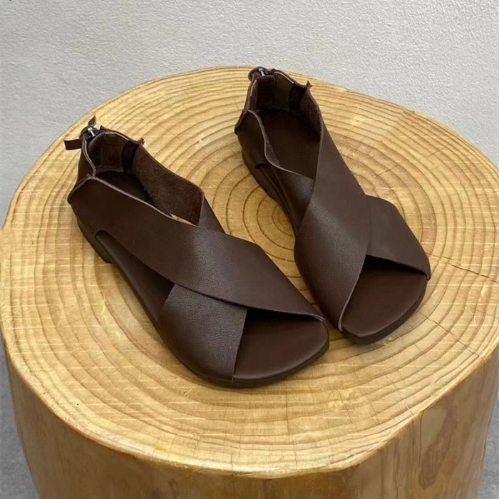 Dép La Mã phong cách giản dị mùa hè, chống mài mòn, mỏng, phiên bản Hàn Quốc, dép xỏ ngón một chân