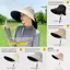 Mũ chống nắng cỡ lớn dành cho nữ có vải Polyester Cotton có thể gập lại để đi du lịch và giải trí