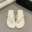 Flip-flops Beach Flip-flops Pearl Slippers Fashionable Summer New Outer Wear Soft-soled Flat