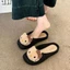 Cute Cat Baotou Gentle Slippers Braided Women's Outer Summer New Decorative Pedal Anti-Slip Muller