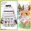 Ba lô đi học Eevee Sylveon Pokémon Eevee Pokémon Moon Sun Men Ba lô nữ thông thường Túi đi học phổ biến dành cho học sinh
