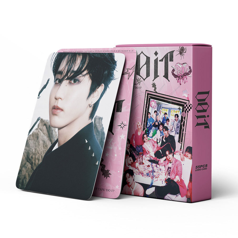 LINXX 55 Chiếc Stray Kids DO IT Album Lomo Cards Kpop Boy Band Fan Sưu Tập Photocard Bộ Quà Tặng Hàng Hóa Cho Ngày Lễ Người Hâm Mộ Sinh Nhật Bộ Sưu Tập Văn Hóa