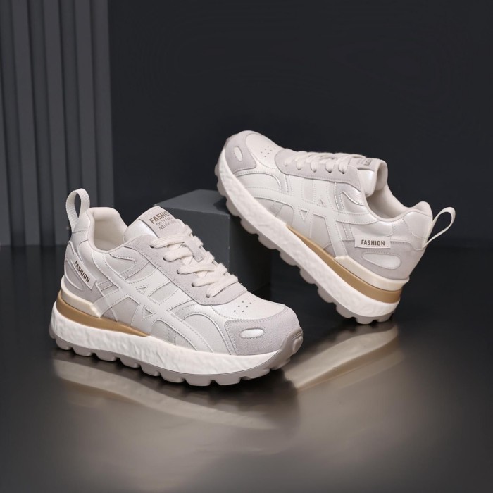 Giày bố,giày nữ đế dày tăng chiều cao đế mềm nhẹ,giày thể thao Forrest Gump