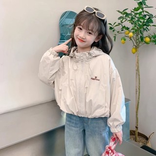 Áo khoác bé gái, áo khoác ngắn, áo có mũ thể thao cho bé gái
