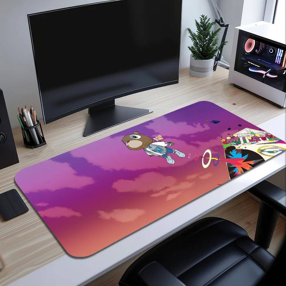 Album Mousepads Thảm Chống Trơn Trượt Lockedge Văn Phòng Sinh Viên Chơi Game Tây Dày Kanye Lớn Viết Đệm Chuột Ca Sĩ Miếng Lót