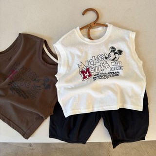 Áo thun cotton tay ngắn dáng rộng in hình hoạt hình phong cách mùa hè dành cho bé trai thoải mái ch