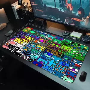 Trò chơi điện tử Hình học Dash Mousepad Boy Pad Cao su tự nhiên Bàn di chuột chơi Game Kích thước thảm để bàn chơi Game Thế giới xe tăng CS GO Zelda