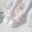 Hoạt hình dễ thương cô gái Nhật Bản nổi tiếng giày trắng đế dày giày thường sinh viên giày th