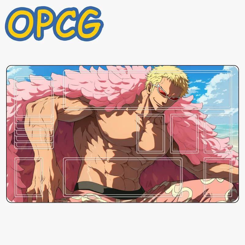 One Piece OPCG 600x350mm Boa Hancock Nika Uta Diy Thẻ giao dịch Playmat Portgas D. Thảm chơi ván cao su đơn Ace Nami