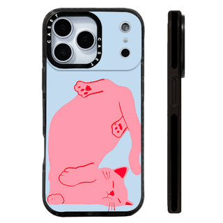 Bộ sưu tập thú cưng Vỏ sạc từ tính không dây cho mèo ngủ dễ thương Tương thích cho IPhone 16E 14 Plus 11 12 13 15 16 17 Pro Max Cover 17AIR Silicone mềm trong suốt Vỏ chống sốc