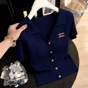 Áo thun nữ cổ polo lụa băng, sơ mi slim, áo thun ngắn tay mới ra mắt cho nữ