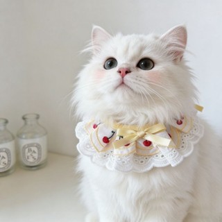 [Hàng có sẵn] Khăn nước bọt dâu tây dễ thương Yếm chó 2-10kg