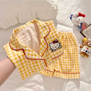 Bộ Đồ Ngủ Bé Gái Cloud Cotton Big Kids Cho Bé Thời Trang Ve Áo Ngắn Tay Dễ Thương Quần Short