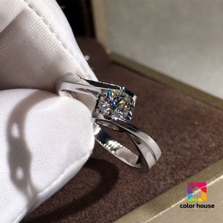 [Giảm Giá] Vòng Tay Xoắn Đôi Hình Trái Tim Moissanite Nhẫn Nữ Kim Cương Nhỏ Nhẫn Cưới Cặp Nhẫn Cầu Hôn Hàng Ngày Phù Hợp