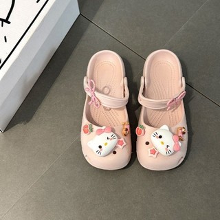 Mùa hè đi ngoài trời dép dopamine để chụp ảnh dép lỗ mèo ba chiều hoạt hình đa năng và dễ thư