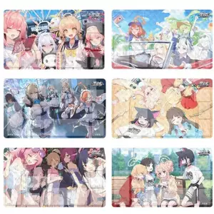 600x350mm WS Lưới Thẻ Xanh Lưu Trữ Tự Làm Thẻ Giao Dịch Playmat Asuna Tendou Aris Saiba Midori Người Chơi Cao Su Bảng Trò Chơi Thẻ Thảm