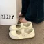 Giày huấn luyện đạo đức Velcro thoáng khí Giày trắng đế phẳng phổ biến dành cho phụ nữ mang t