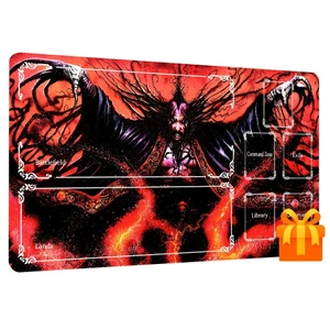 Trò chơi thẻ giao dịch nghi lễ tối - Đế cao su chống trượt 24.0x12.03 inch Thích hợp cho TCG, Trò chơi trên bàn, Trang trí bàn với nghi lễ tối tăm cho RPG trên bàn, Tương thích