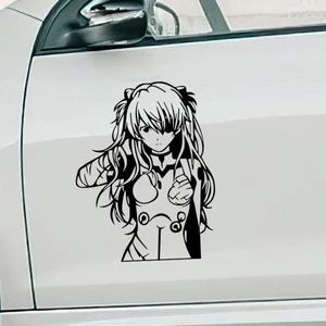Neon Genesis Evangelion EVA Asuka Anime Hoạt Hình Xe Hơi Miếng Dán Hai Chiều Đau Xe Ô Tô Miếng Dán Khung Xe Miếng Dán