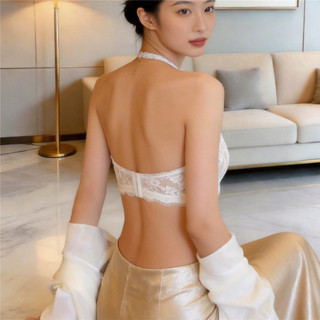 Áo Ngực Không Dây Ren Hoa Cốc Tam Giác - Đồ Lót Thoải Mái