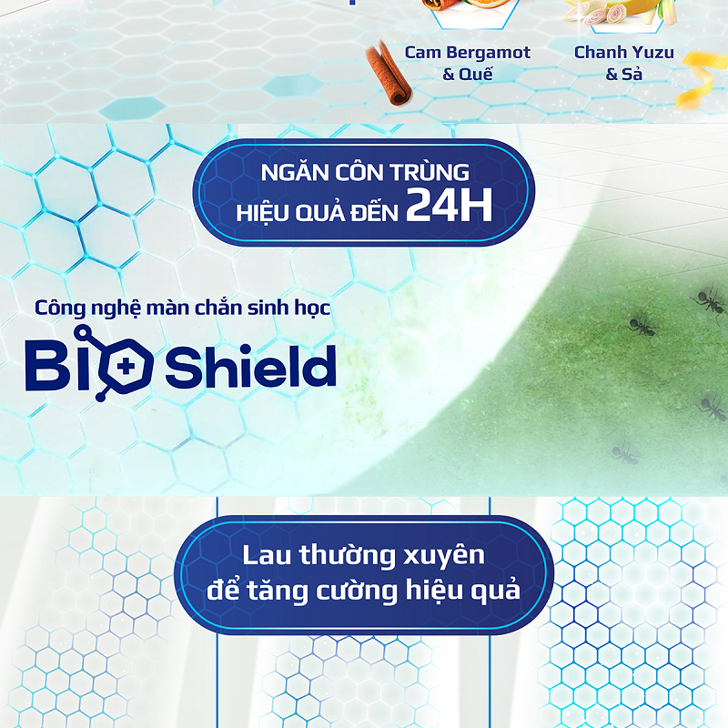 Nước lau sàn cao cấp Sunlight Bioshield Túi 3.4kg | Ngăn côn trùng đến ...