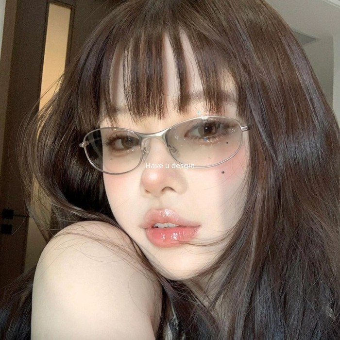 Have u desgin Mỹ Retro Cổ Phong Cách Tiền Kính Mát Phân Cực Thể Thao Ngoài Trời Nam Nữ y2k Cổ Phi Công Thủy Ngân Kính Mát