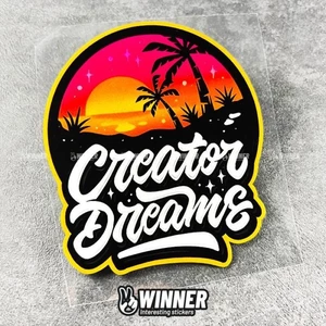 Sáng Tạo Sáng Tạo Sáng Tạo Dreamcatcher Giấc Mơ Graffiti Chữ Miếng Dán Xe Máy Nhiên Liệu Nắp Cửa Sổ Miếng Dán Gói
