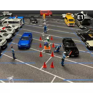 Mới Tỉ Lệ 1: 64 80X55cm Model E1 / E2 Thảm Nhật Bản Streeet Cảnh Đường Bộ Phụ Kiện Bãi Đậu Xe Thảm Cho Xe Diecast Màn Hình Miếng Lót Chuột (Chỉ Mousepad)