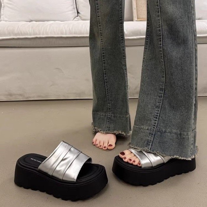 dép xỏ ngón mùa hè đế dày mới có sandal váy cho nữ, dép đi trong nhà thoải mái khi đi dã ngoại,