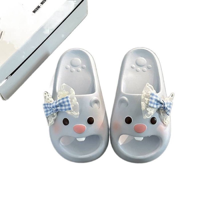 Little Beaver Sandal Dép Bé Gái Nhà Mùa Hè Mới Hoạt Hình Nhẹ Đế Mềm Dép Đi Trong Nhà