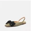 Giày sandal mũi nhọn thời trang dành cho nữ mùa hè dây đeo lưng đa năng gót thấp đế phẳng già