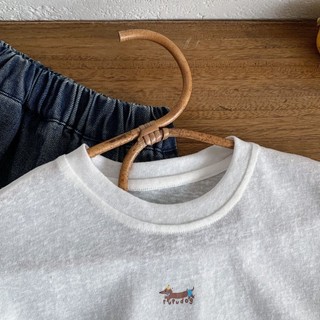 Áo thun mỏng trẻ em nam mùa hè trẻ em màu trơn hàng đầu thoáng khí cho bé tay ngắn bằng vải cotton