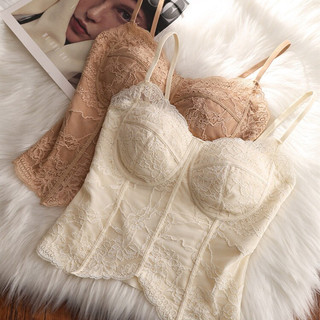 Áo Bustier Không Dây Ren - Corset Push Up Dành Cho Nữ