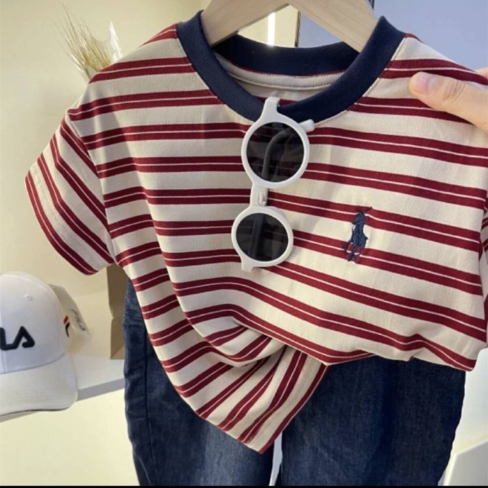 Chất lượng cao vải cotton chải kỹ trẻ em mùa hè thêu tay ngắn T cotton