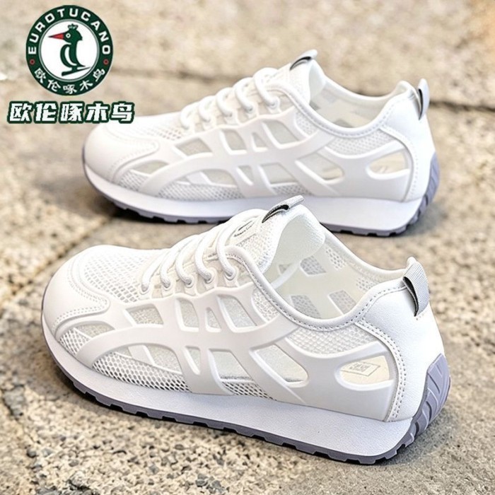 Mùa Hè Lưới Thời Trang Thoáng Khí Giày Sandal Chạy Bộ Đa Năng Giày Thể Thao Nữ Đế Dày