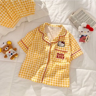 Bộ Đồ Ngủ Bé Gái Cloud Cotton Big Kids Cho Bé Thời Trang Ve Áo Ngắn Tay Dễ Thương Quần Short