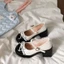 Giày cao gót mũi nhọn JK đa năng kiểu Pháp cao 7cm Giày Mary Jane phong cách ngọt ngào kèm vá