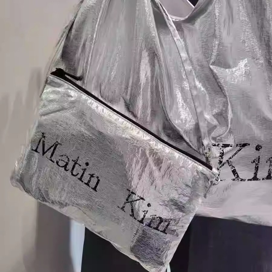 Hàn Quốc Thiết Kế Niche matin kim Phản Quang Túi Tote Trẻ Em Túi Mẹ Xách Tay Thời Trang Thân Thiện Với Môi Trường Một Vai Nách