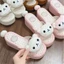 Dép Rilakkuma cho nữ Dép đi biển đa năng đế dày hình gấu lolita dễ thương cho nữ mang đi biển