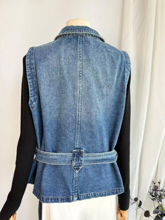 Lan ~ Thời Trang Xuân Mới - Áo Vest Denim Nữ Chất Lượng Cao Cấp