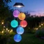 Đèn Led bóng gió sân vườn năng lượng mặt trời có màu Gradient để trang trí sân hiên ngoài trời
