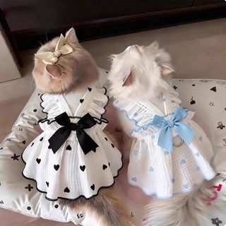 [Hàng có sẵn] Váy mỏng dễ thương thoáng khí mùa hè cho mèo 0,5-6,5kg