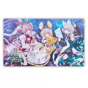 Yu-Gi-Oh! Diy C105 Địa điểm Giới hạn Maliss P Thỏ trắng 600x350mm Thẻ giao dịch Playmat 2mmNoSeamEdge Cao su Board Game Mat