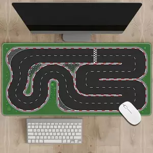 1 Tấm Lót Chuột Cao Su 300x600mm Tấm Lót Bàn Chống Trơn Trượt Đa Năng Độ Dày 2 Mm RC Racing Track Đỗ Xe Đường Sắt Họa Tiết Đường Bộ (Chỉ Mousepad)