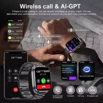 Đồng sức khỏe phân tích mỡ cơ thể mới 2026, đo tâm đồ (ECG) + PPG, axit uric, huyết áp, oxy máu, đồng hồ thông minh có