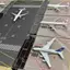 2026 1: 400 Tấm lót đường băng sân bay cho máy bay mô hình Boeing B777 / Airbus A380 Vị trí đỗ xe máy bay hàng không trên sân bay Tạp dề (Chỉ có bàn di chuột)