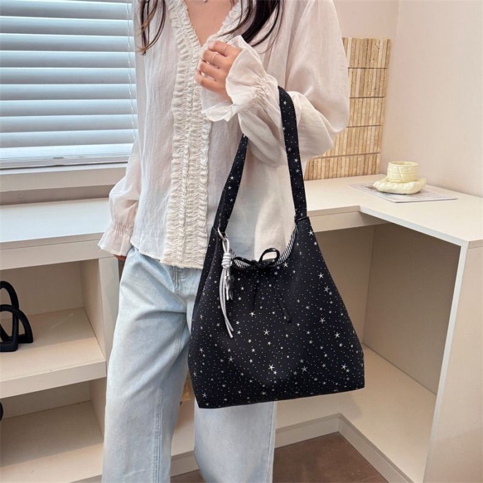 Ngôi Sao Túi Tote Phong Cách Hàn Quốc Mới Công Suất Lớn Đi Lại Di Động Đa Năng Túi Đựng Giày