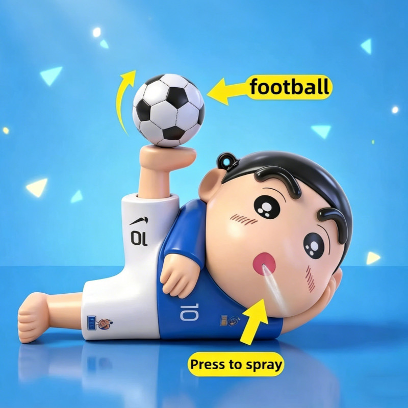 Hoạt Hình Dễ Thương Crayon Shin-chan Press-to-Spray Nhân Vật Hành Động USA-Canada-Mexico World Cup Quà Lưu Niệm Trang Trí Máy Tính Để Bàn Quà Tặng Ngày Lễ